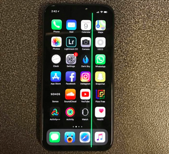 Iphone x sọc màn hình làm sao sửa? Cách khắc phục màn hình iphone đen