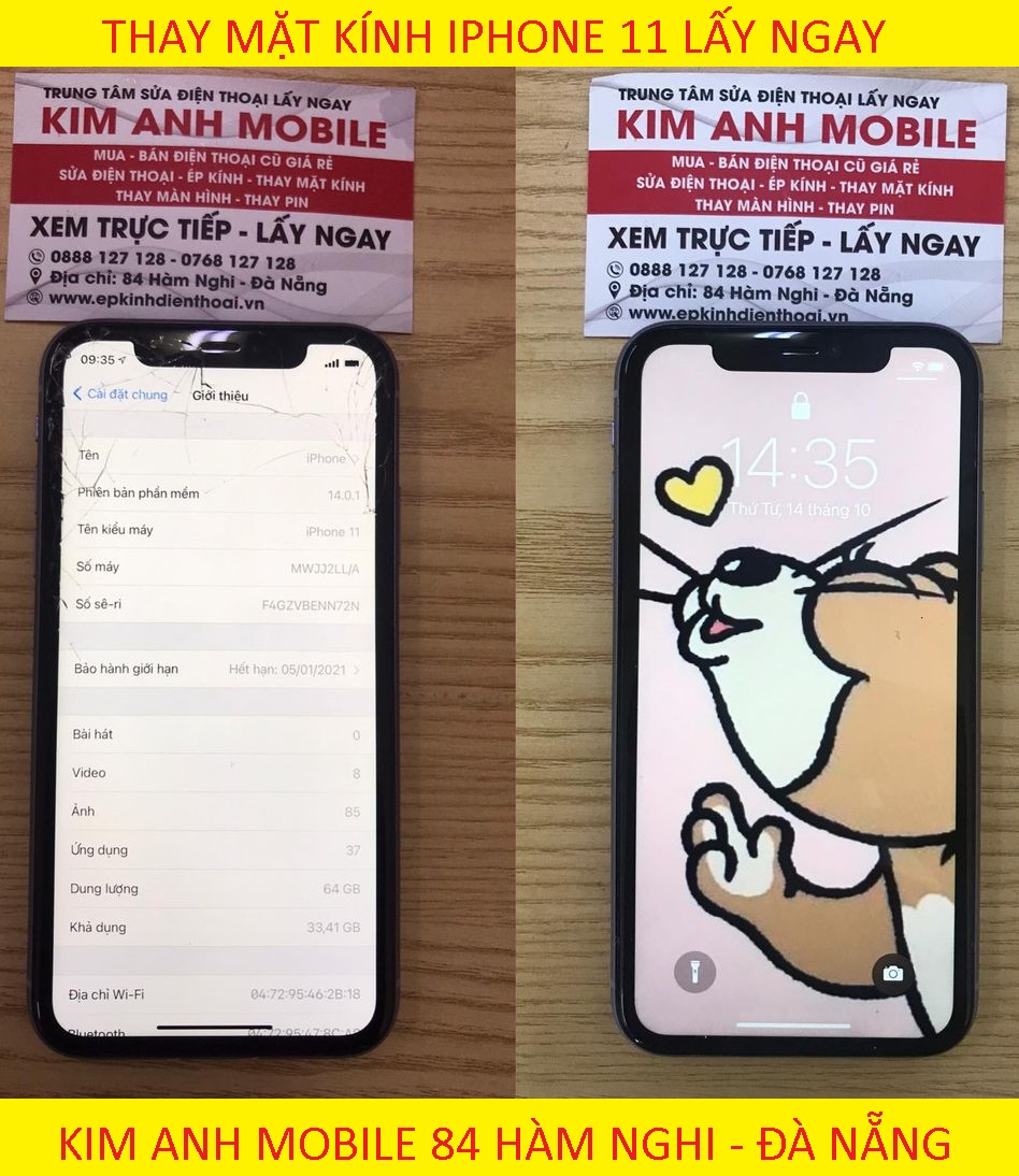 Ép kính , thay mặt kính iphone 11 chất lượng uy tín nhất đà nẵng