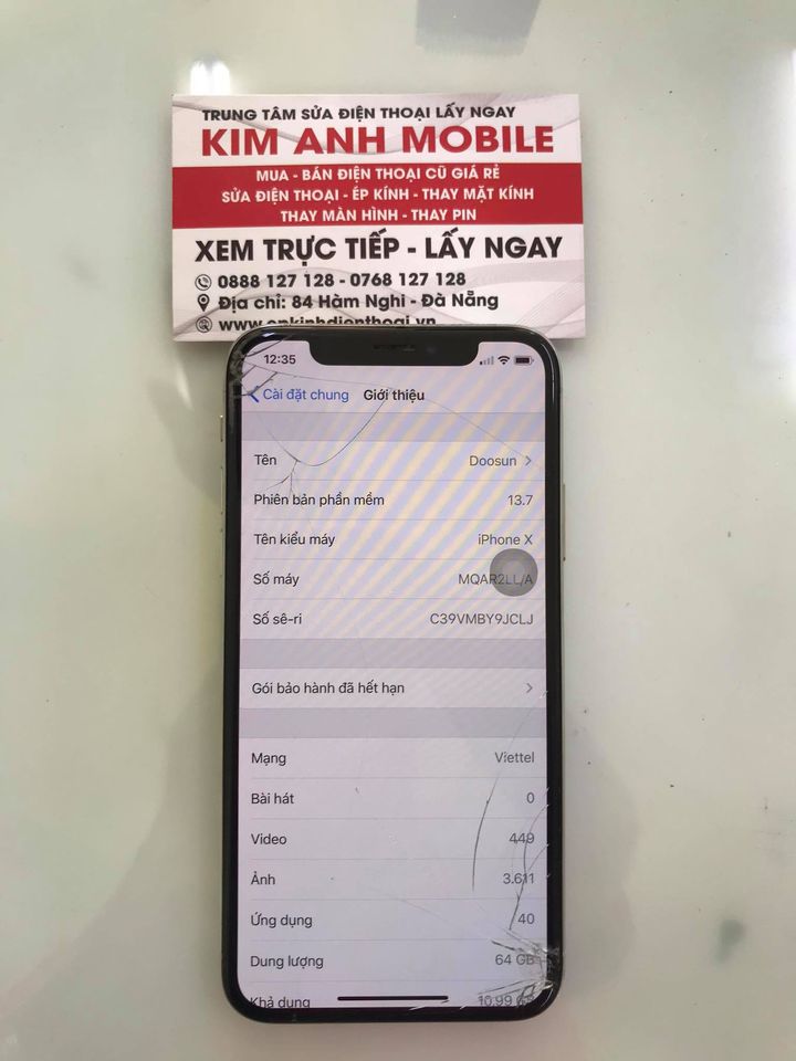 ép kính màn hình iPhone X OLED giá bao nhiêu