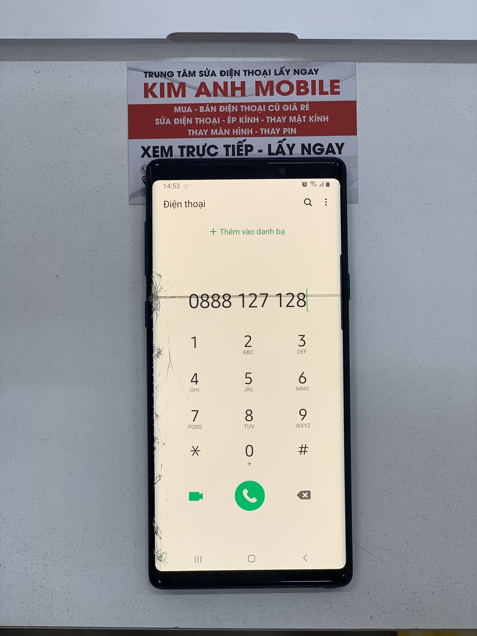 Xử lý màn hình Iphone - Samsung bị xanh, sọc, nhòe bằng công nghệ ép cổ