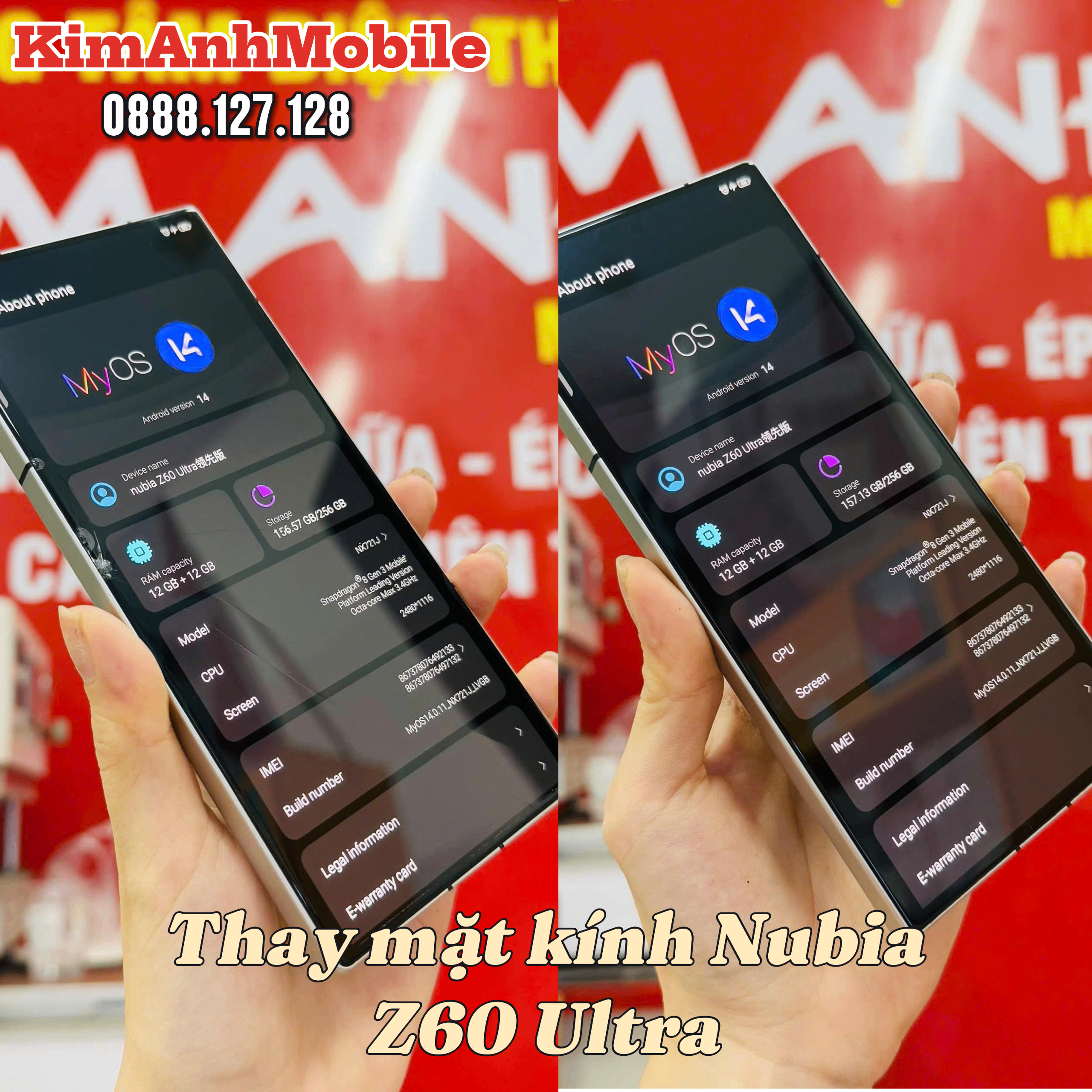 Mặt Kính Nubia Z60 Ultra Tại Đà Nẵng – Lấy Ngay Tại Kim Anh Mobile
