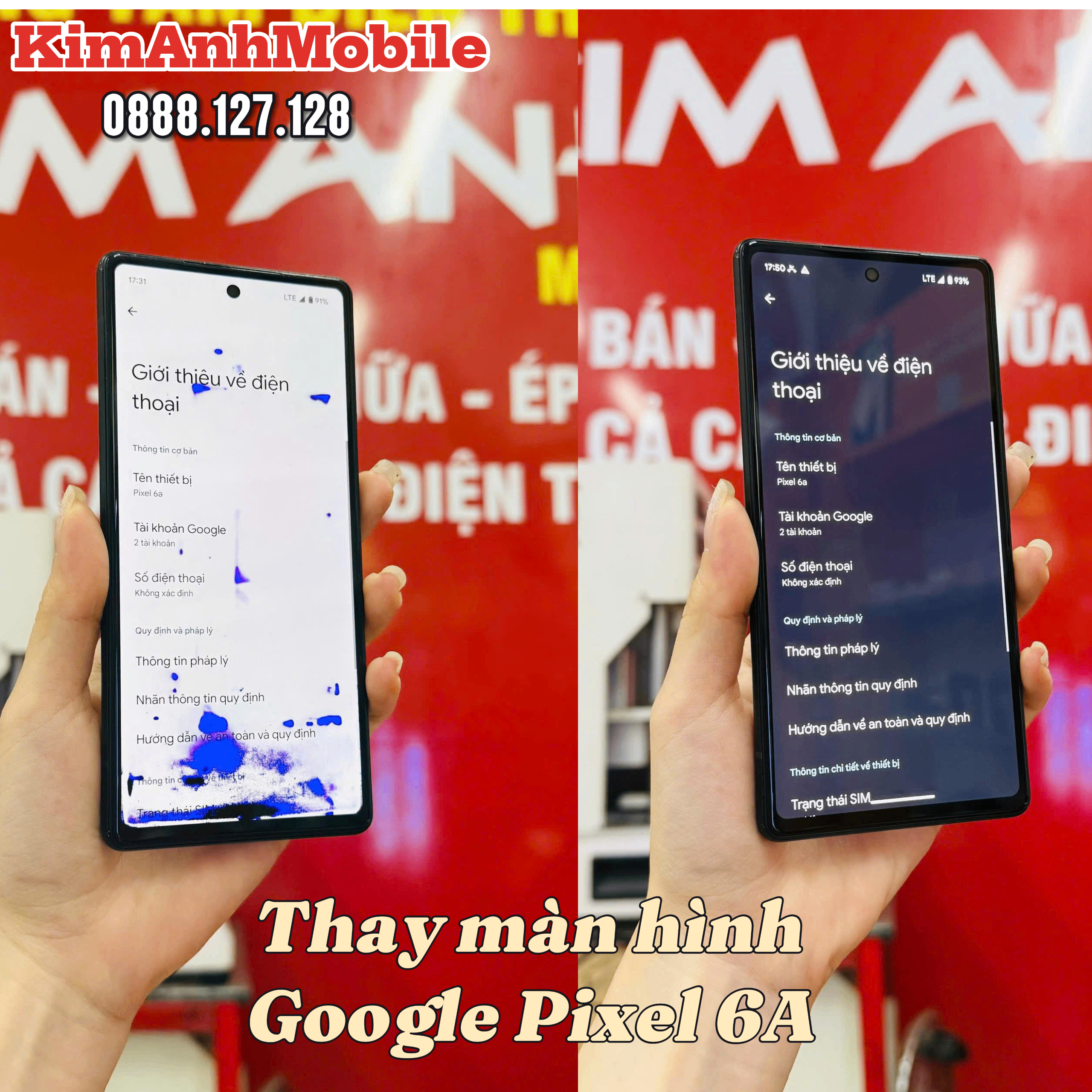 Màn Hình Google Pixel 6A Zin Chính Hãng Tại Kim Anh Mobile Đà Nẵng