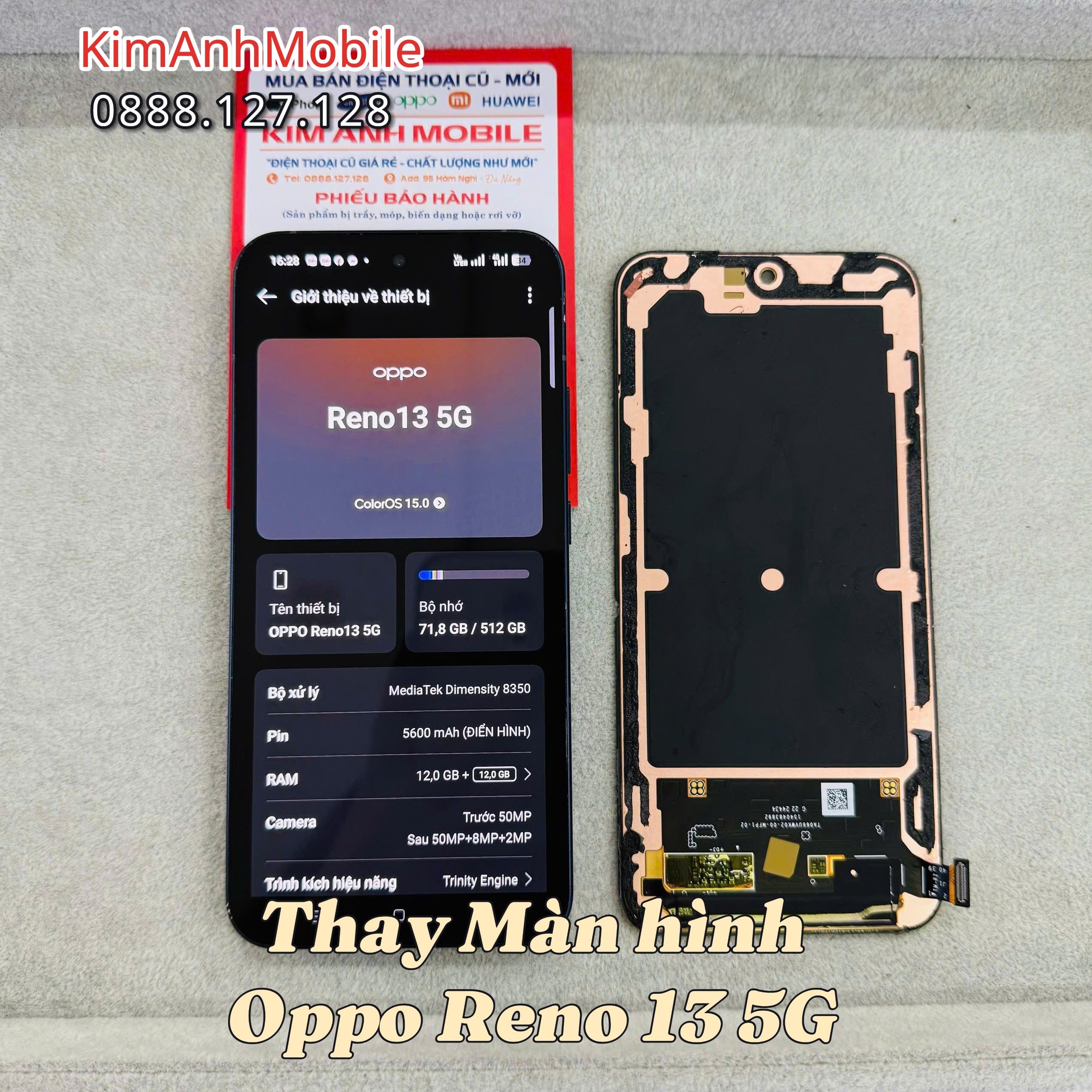 Màn Hình Oppo Reno 13 5G Chính Hãng – Lấy Ngay Tại Kim Anh Mobile Đà Nẵng