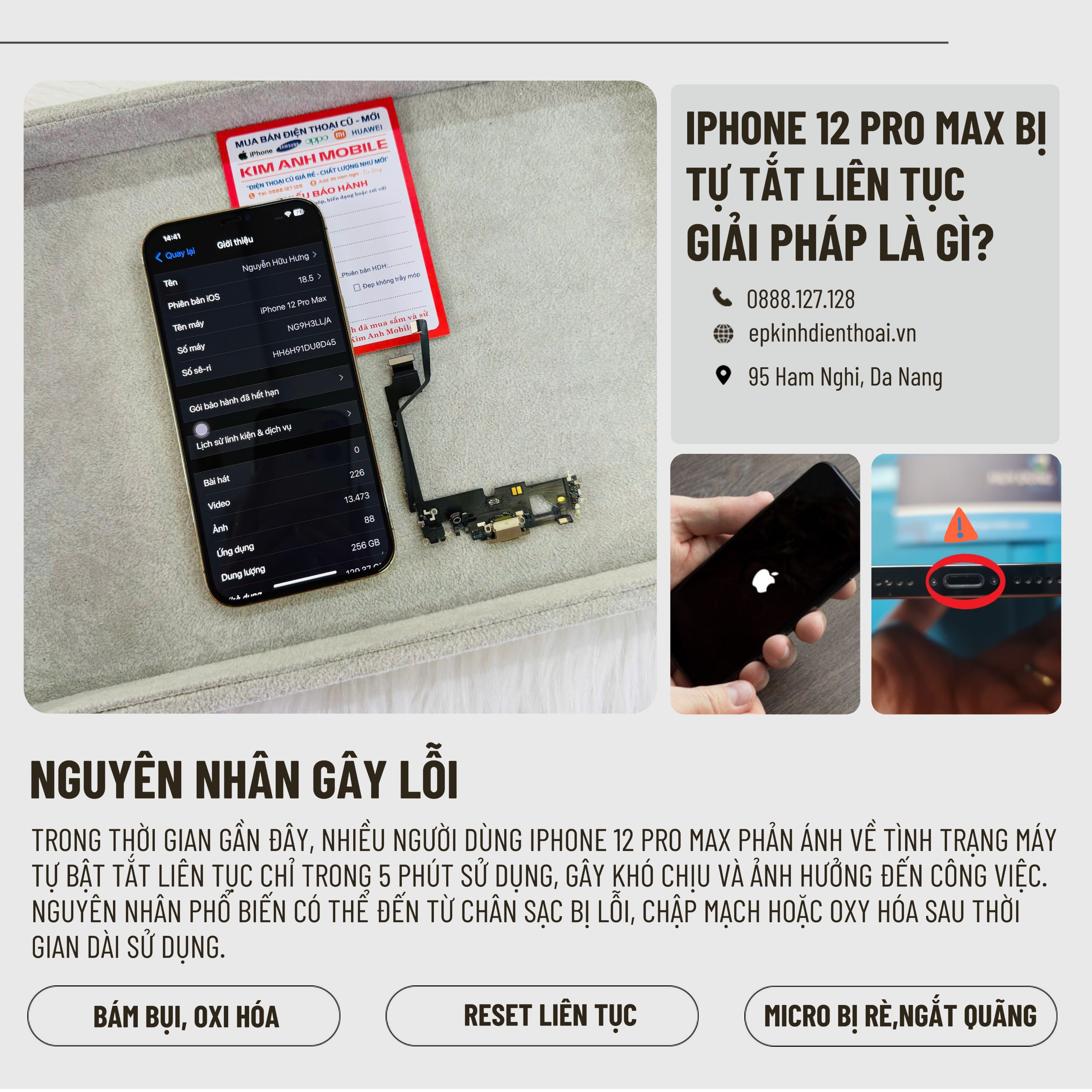 iPhone 12 Pro Max Bị Tự Tắt Liên Tục – Giải Pháp Là Gì?