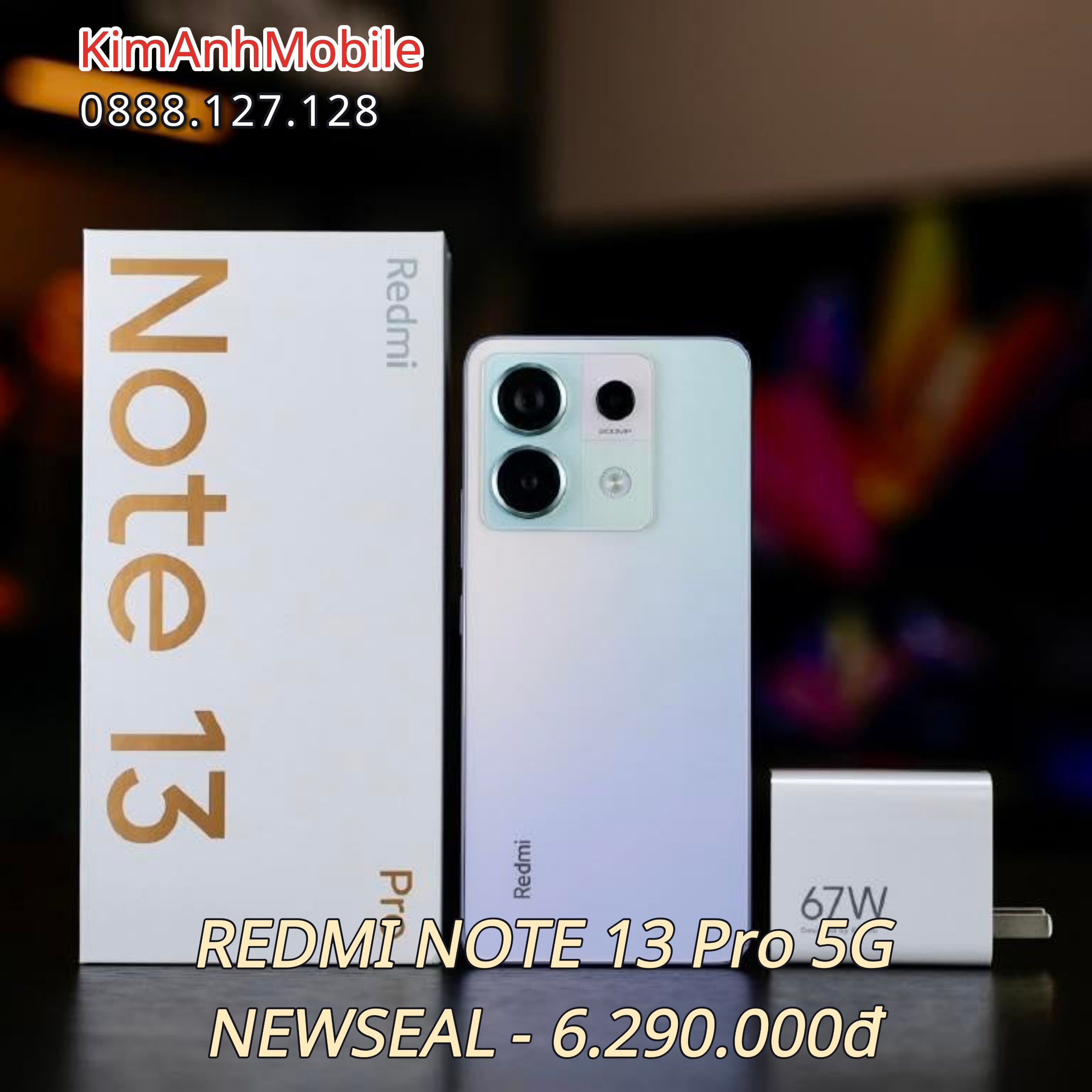Redmi Note 13 Pro 5G (8/256GB) – MÁY MỚI 100% NEWSEAL – HIỆU NĂNG ĐỈNH CAO, GIÁ HỢP LÝ