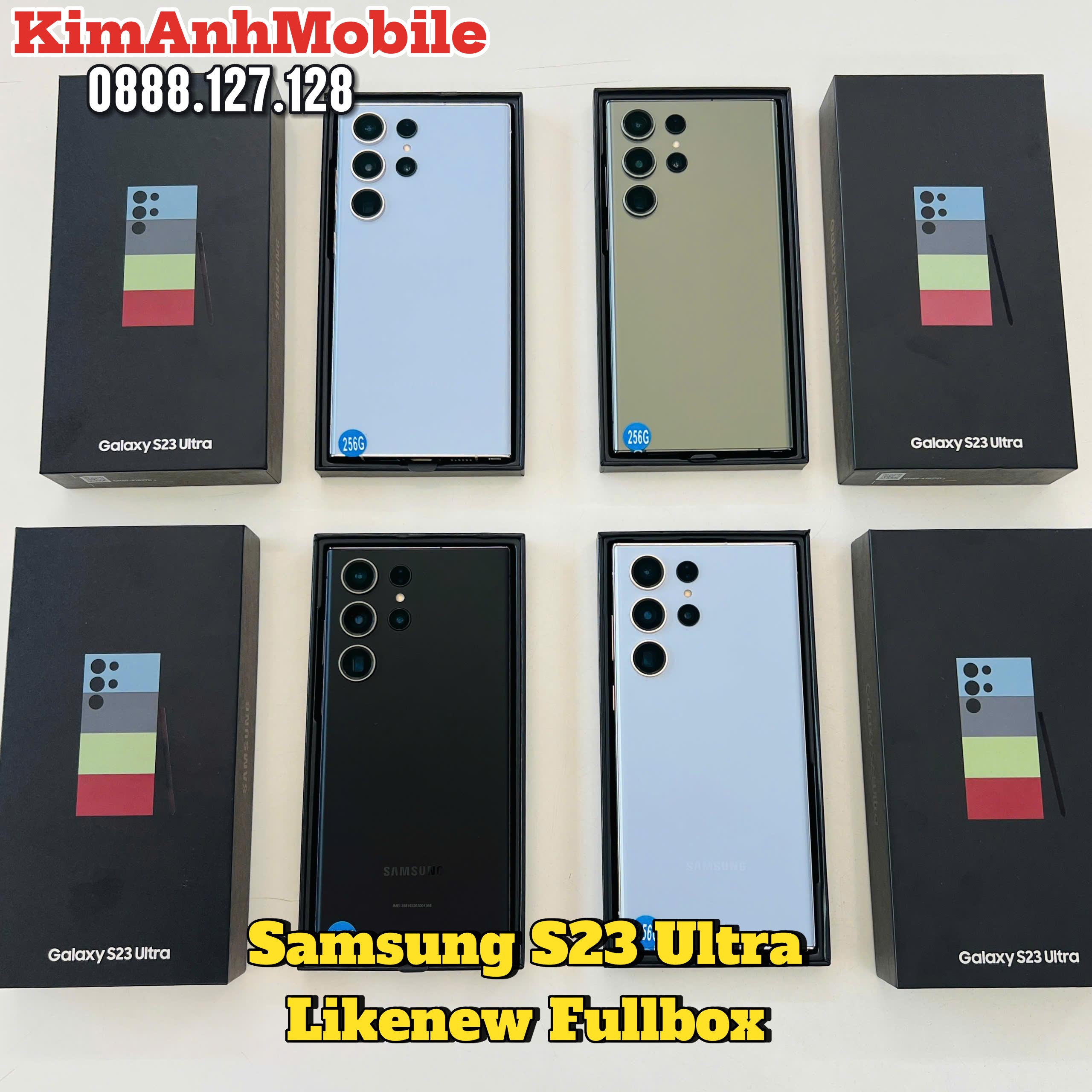 S23 Ultra màu đặc biệt - Blue Sky và likenew fullbox tại Kim Anh Mobile