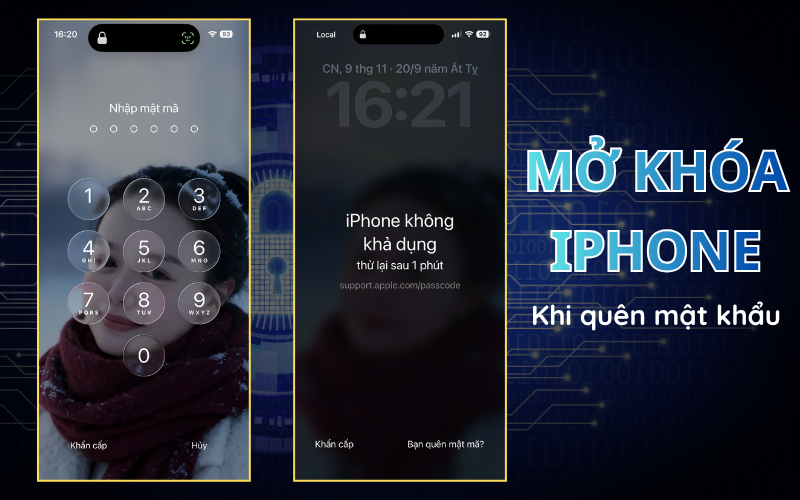 Cách mở khóa iPhone khi quên mật khẩu đơn giản và nhanh nhất