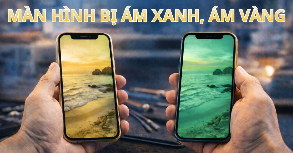 Màn hình bị ám xanh, ám vàng có sửa được không? Cách khắc phục hiệu quả