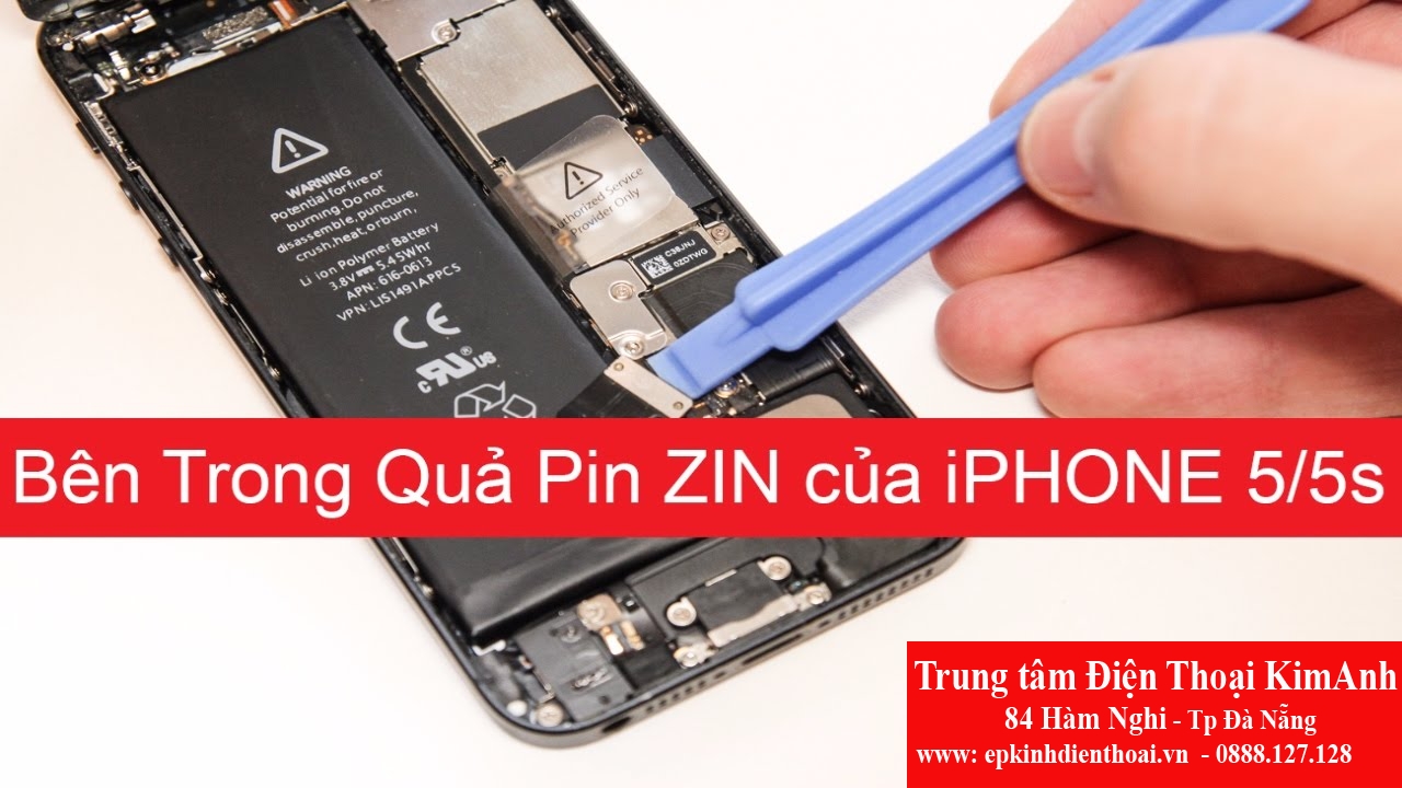 Thay Pin IPhone 5, 5s - Pin Pisen Tốt Nhất Thị Trường Đà Nẵng