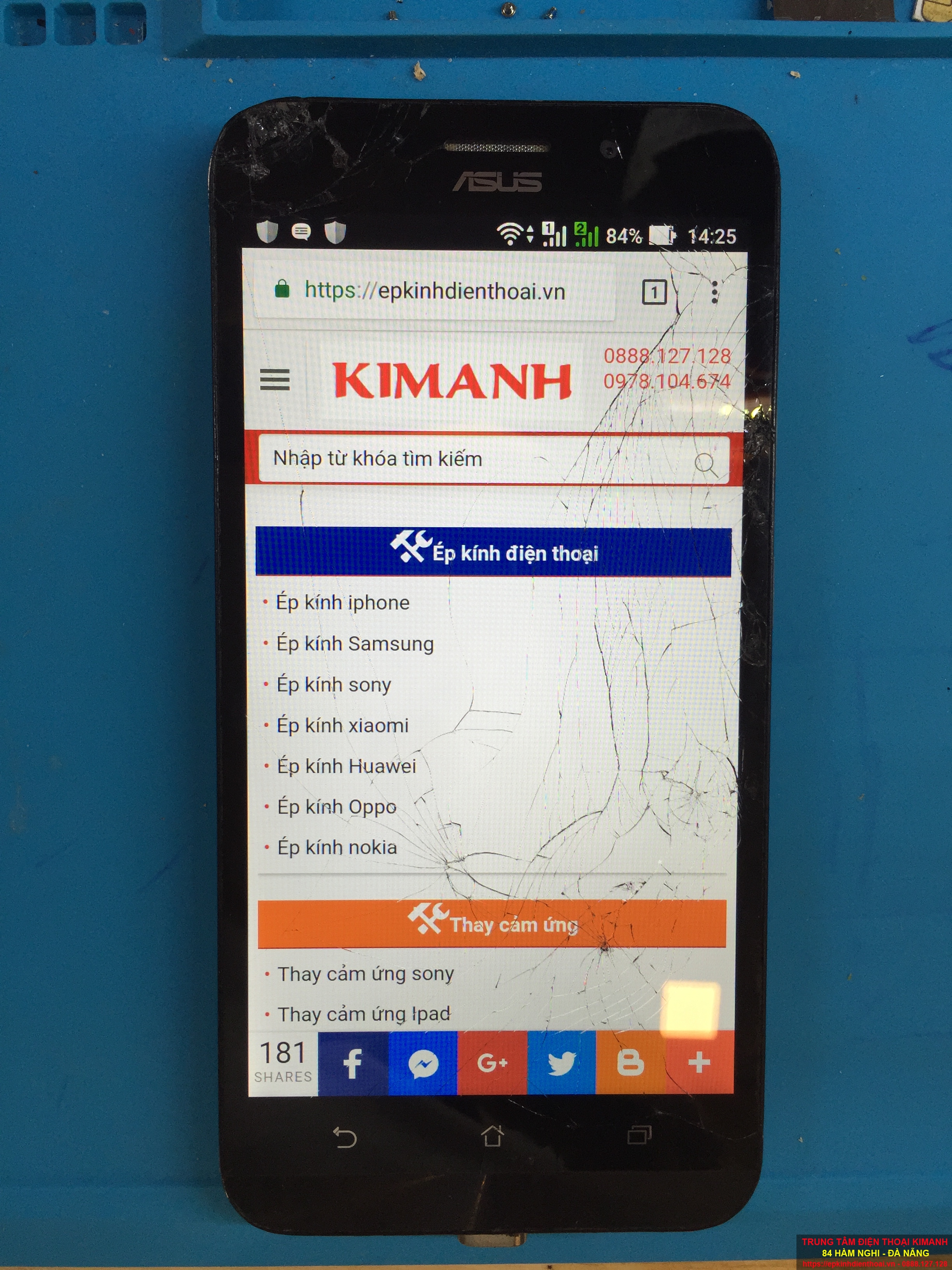 Thay kính cảm ứng Asus Zenfone Max Z010D uy tín, giá rẻ, bảo hành lâu dài