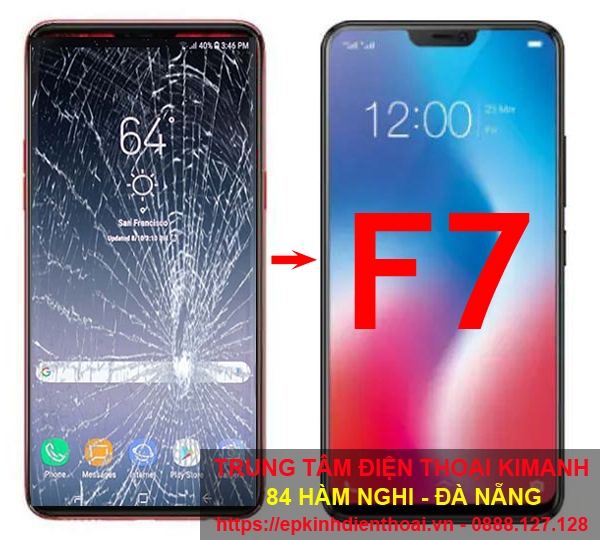 Ép kính Oppo f7