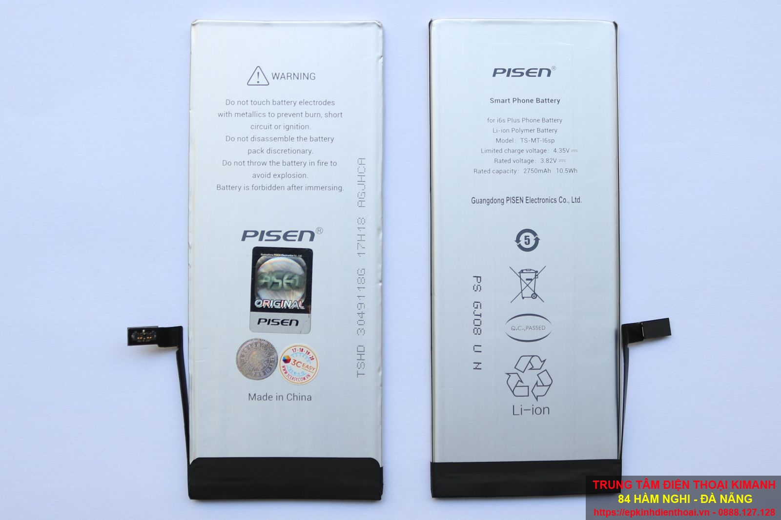 Thay pin pisen cho các dòng iphone 7 plus giá rẻ tại Đà Nẵng