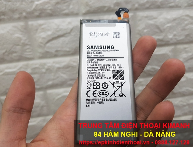 Thay pin samsung A7 2017 tại Đà Nẵng