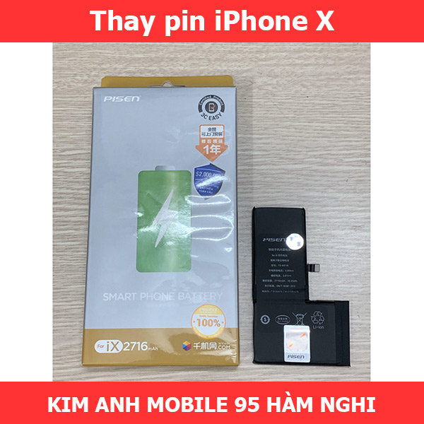 Thay pin iphone X tại Đà Nẵng