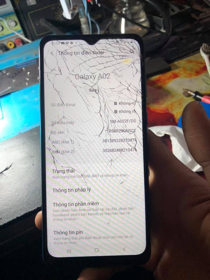 Ép kính, Thay mặt kính Samsung A02, A02s