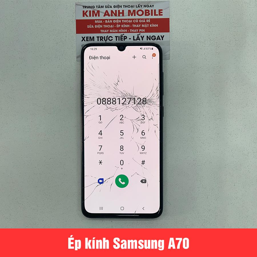 Ép kính Samsung A70 tại Đà Nẵng