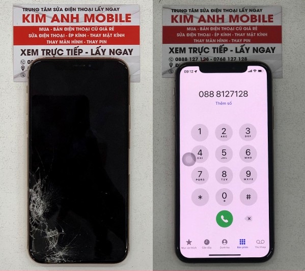 Thay Kính cảm ứng Iphone Xs Max tại Đà Nẵng