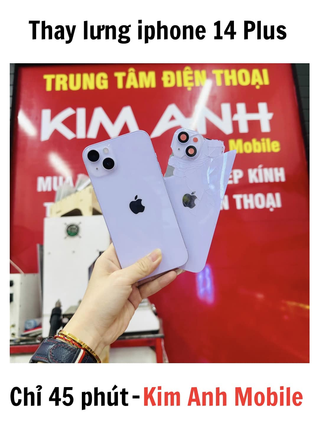 Thay Nắp Lưng iPhone 14, 14 Plus Tại Đà Nẵng
