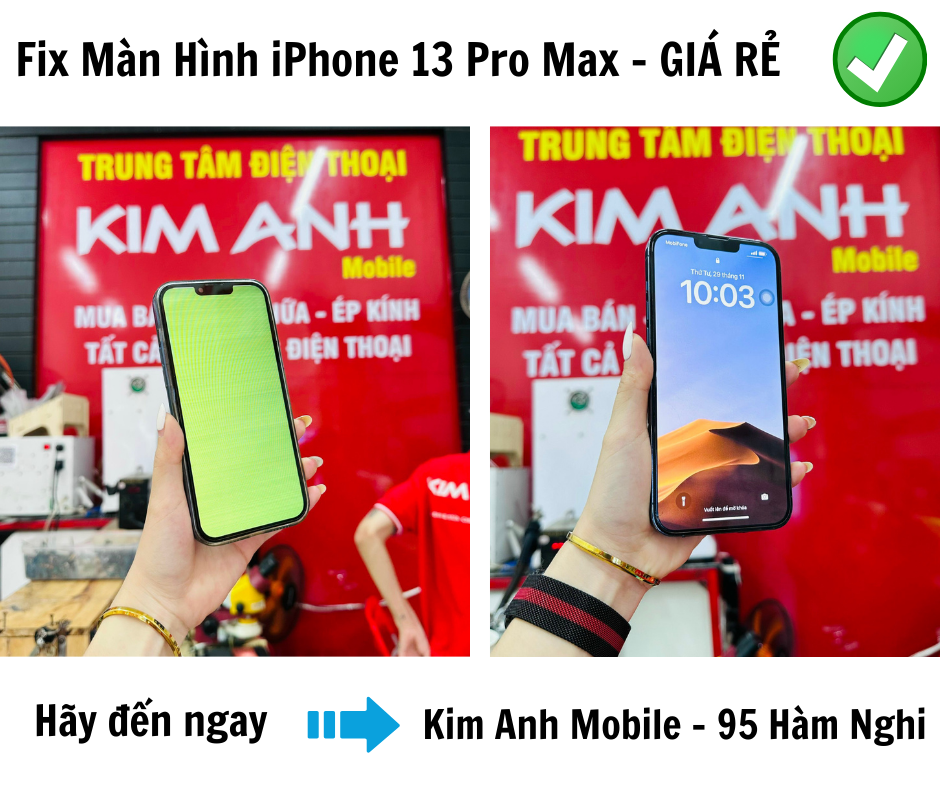 Fix Màn Hình Xanh Trắng iPhone 13 Pro Max Tại Đà Nẵng