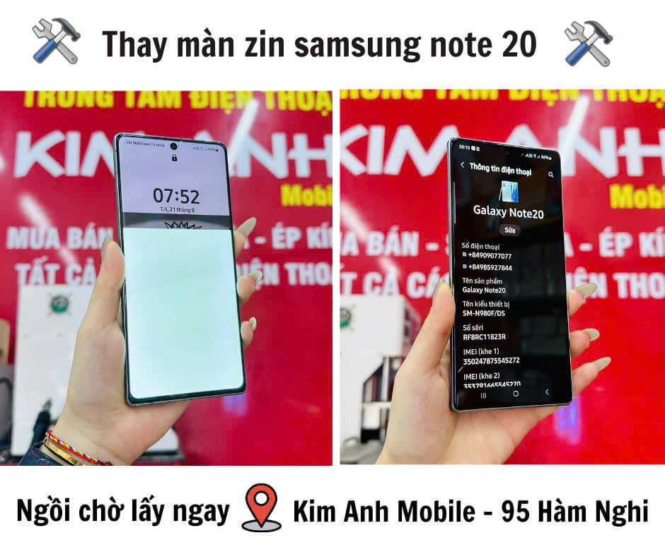 Màn Hình Samsung Note 20 Zin - Thay Nhanh Chờ Lấy Ngay Tại Kim Anh Mobile