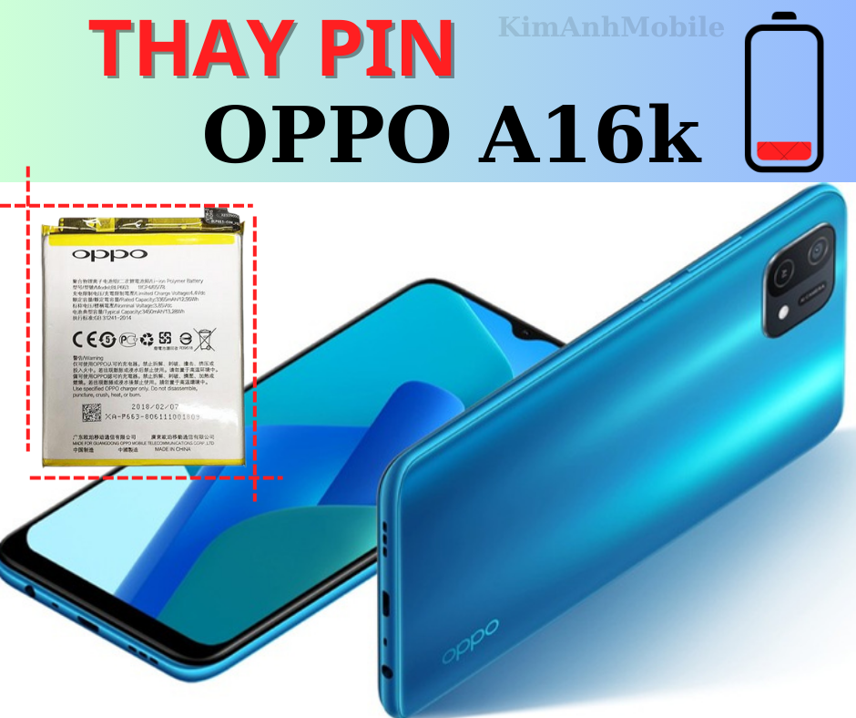Thay Pin Oppo A16k Uy Tín Tại Đà Nẵng