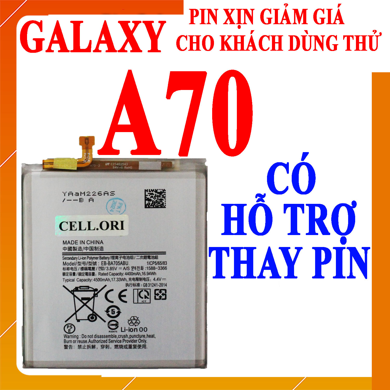 Thay Pin Samsung Galaxy A70 Giá Rẻ Uy Tín Tại Kim Anh Mobile