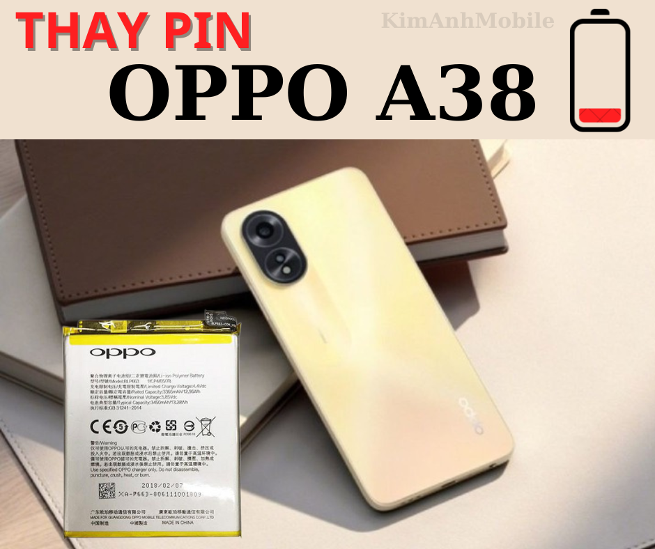 Thay Pin Oppo A38 Uy Tín Tại Đà Nẵng