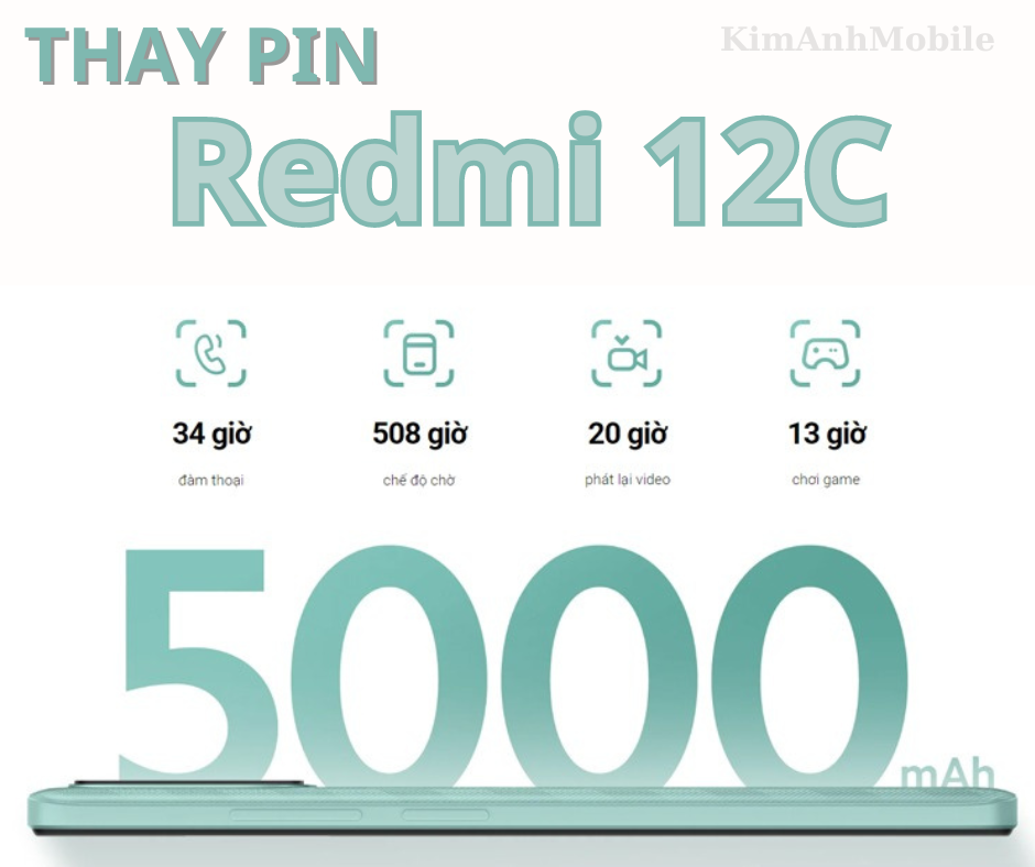 Thay Pin Xiaomi Redmi 12C Giá Rẻ Đà Nẵng