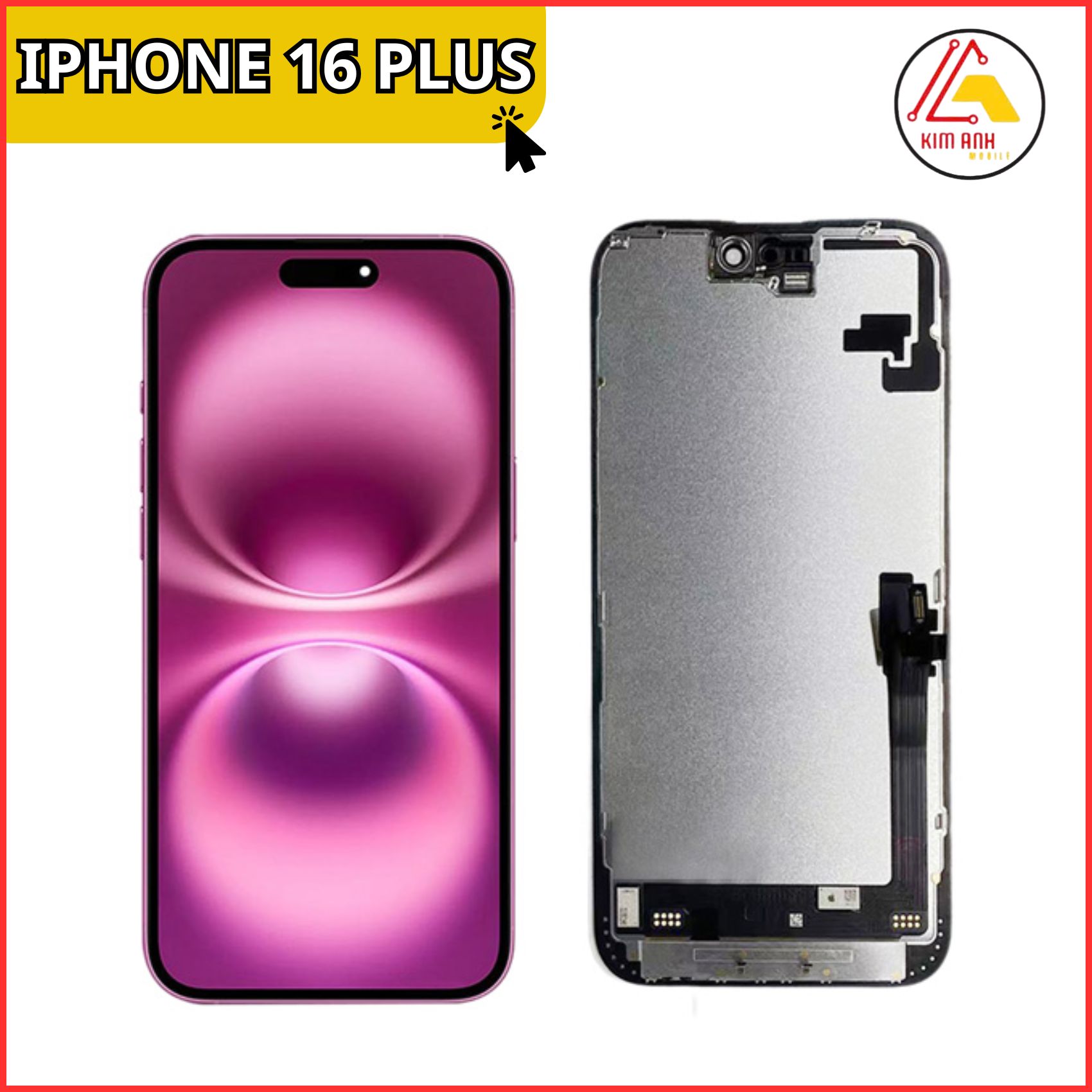 Thay màn hình iPhone 16 Plus tại Kim Anh Mobiles