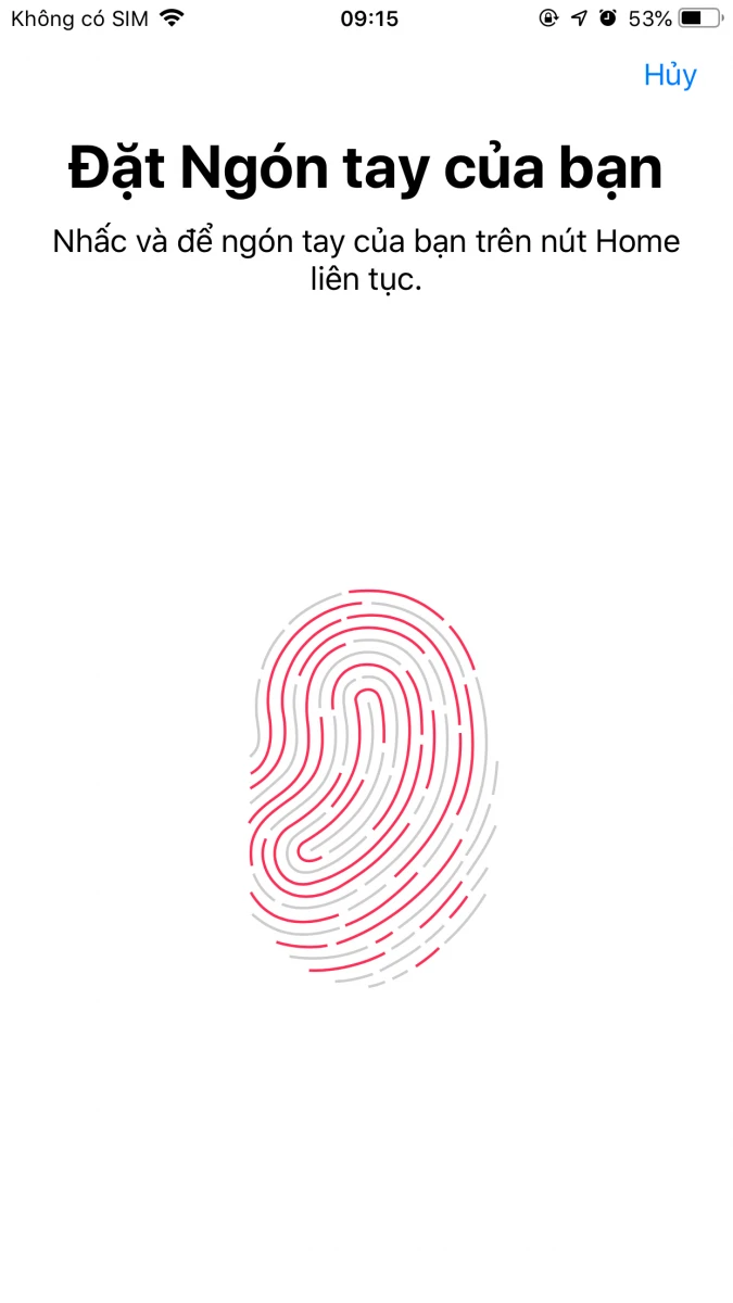 Hướng dẫn cài đặt vân tay Touch ID trên iPhone tại Kim Anh Mobile Đà Nẵng.