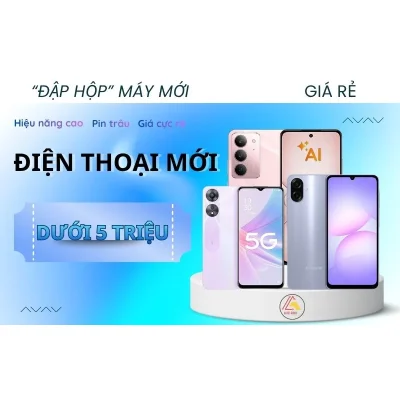 Banner quảng cáo điện thoại mới giá rẻ dưới 5 triệu đồng tại Kim Anh Mobile Đà Nẵng.