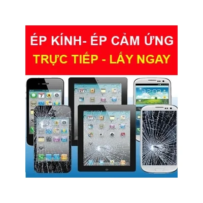 Banner quảng cáo dịch vụ ép kính ép cảm ứng điện thoại lấy ngay tại Kim Anh Mobile Đà Nẵng.