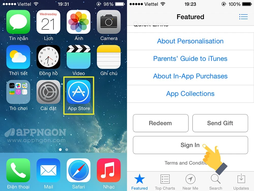 Hướng dẫn chi tiết cách đăng nhập App Store trên iPhone uy tín tại Kim Anh Mobile Đà Nẵng