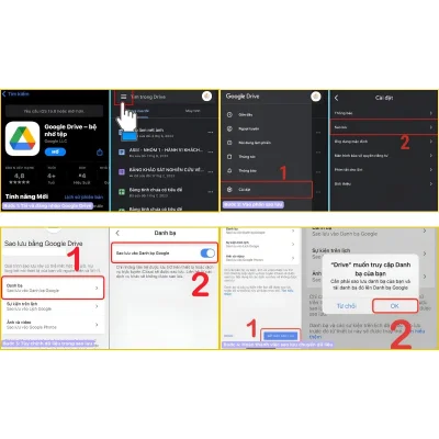 Hướng dẫn chi tiết cách sao lưu danh bạ lên Google Drive nhanh chóng tại Kim Anh Mobile Đà Nẵng.