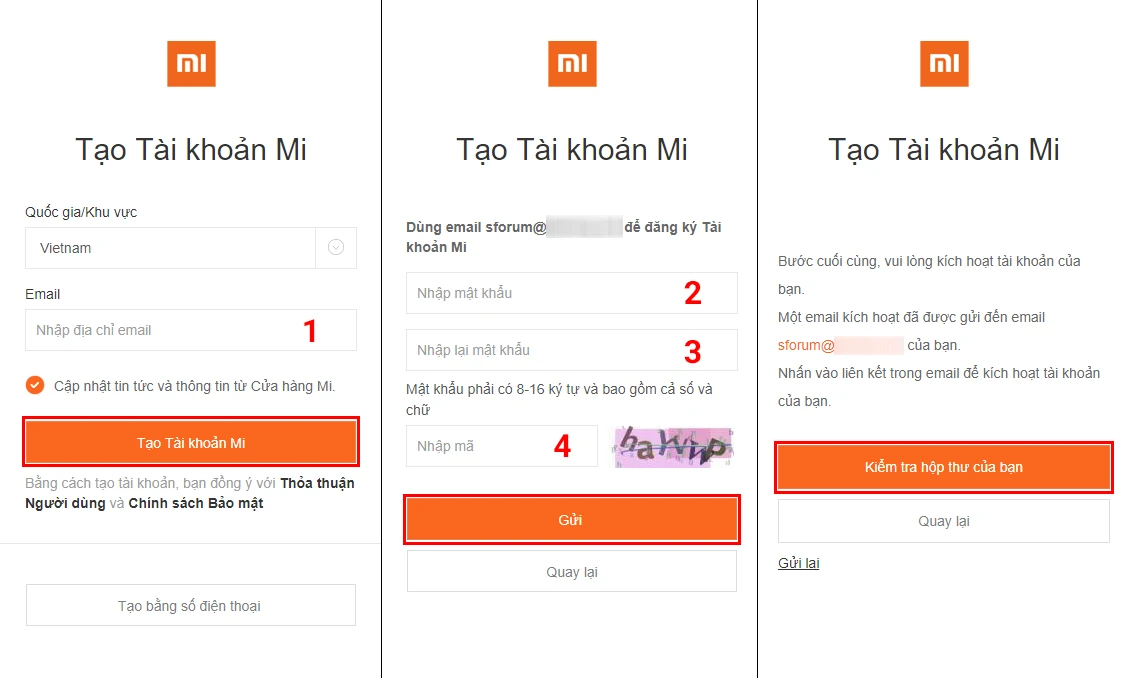 Hướng dẫn chi tiết cách tạo tài khoản Mi Xiaomi nhanh chóng, dễ dàng tại Kim Anh Mobile Đà Nẵng.