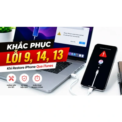 Khắc phục lỗi 9, 14, 13 khi restore iphone bằng itunes