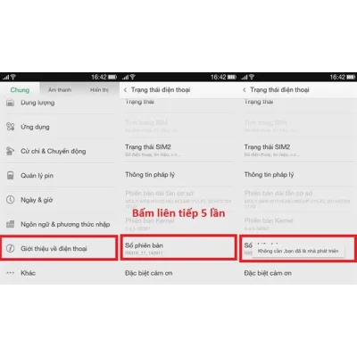 Hướng dẫn kích hoạt chế độ nhà phát triển trên điện thoại Android tại Kim Anh Mobile Đà Nẵng.