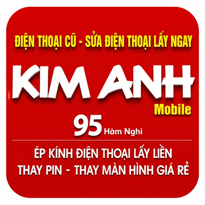Logo Kim Anh Mobile chuyên sửa điện thoại, ép kính, thay màn hình giá rẻ Đà Nẵng.