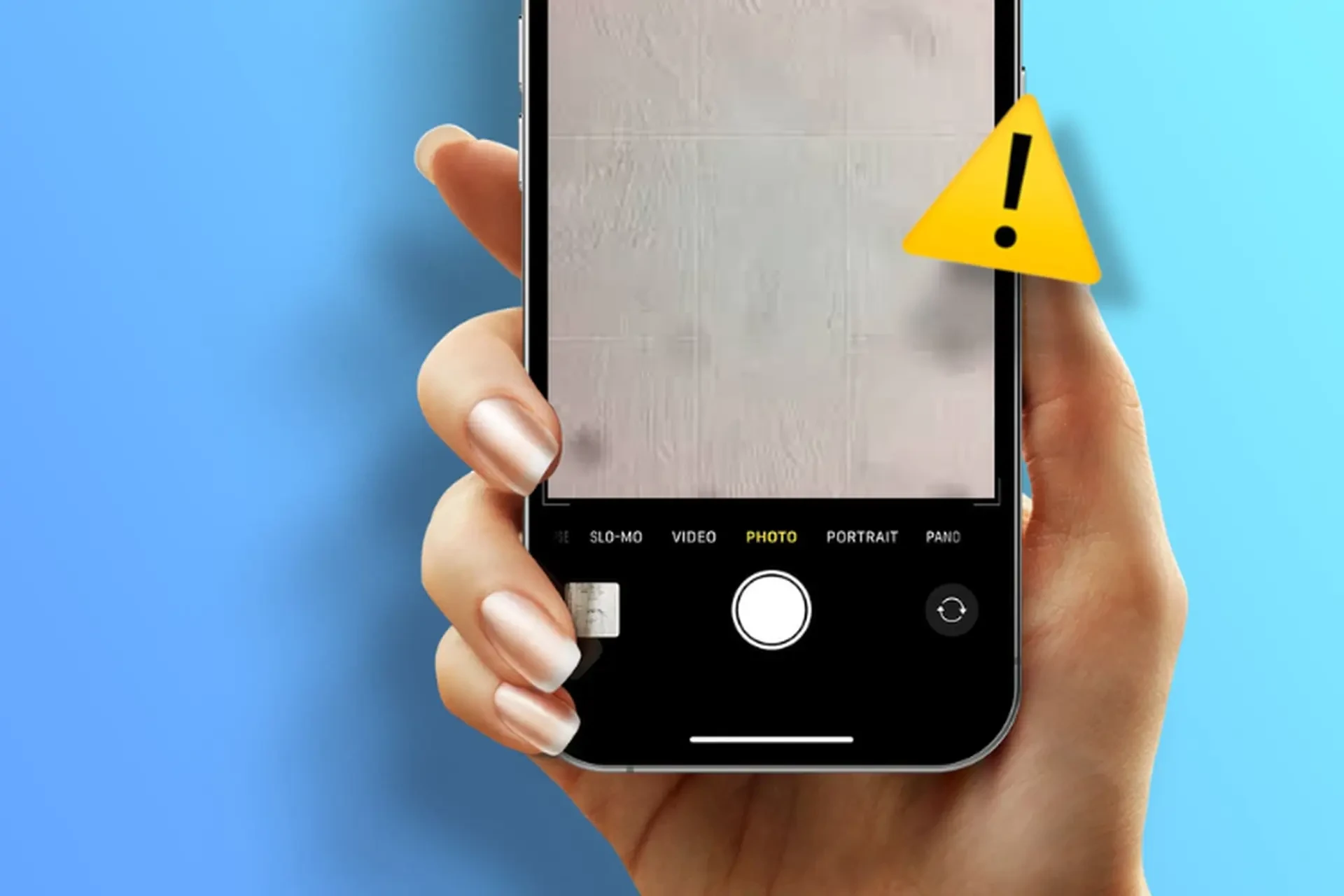 Điện thoại bị lỗi camera với dấu chấm than cảnh báo, sửa chữa uy tín tại Kim Anh Mobile Đà Nẵng.