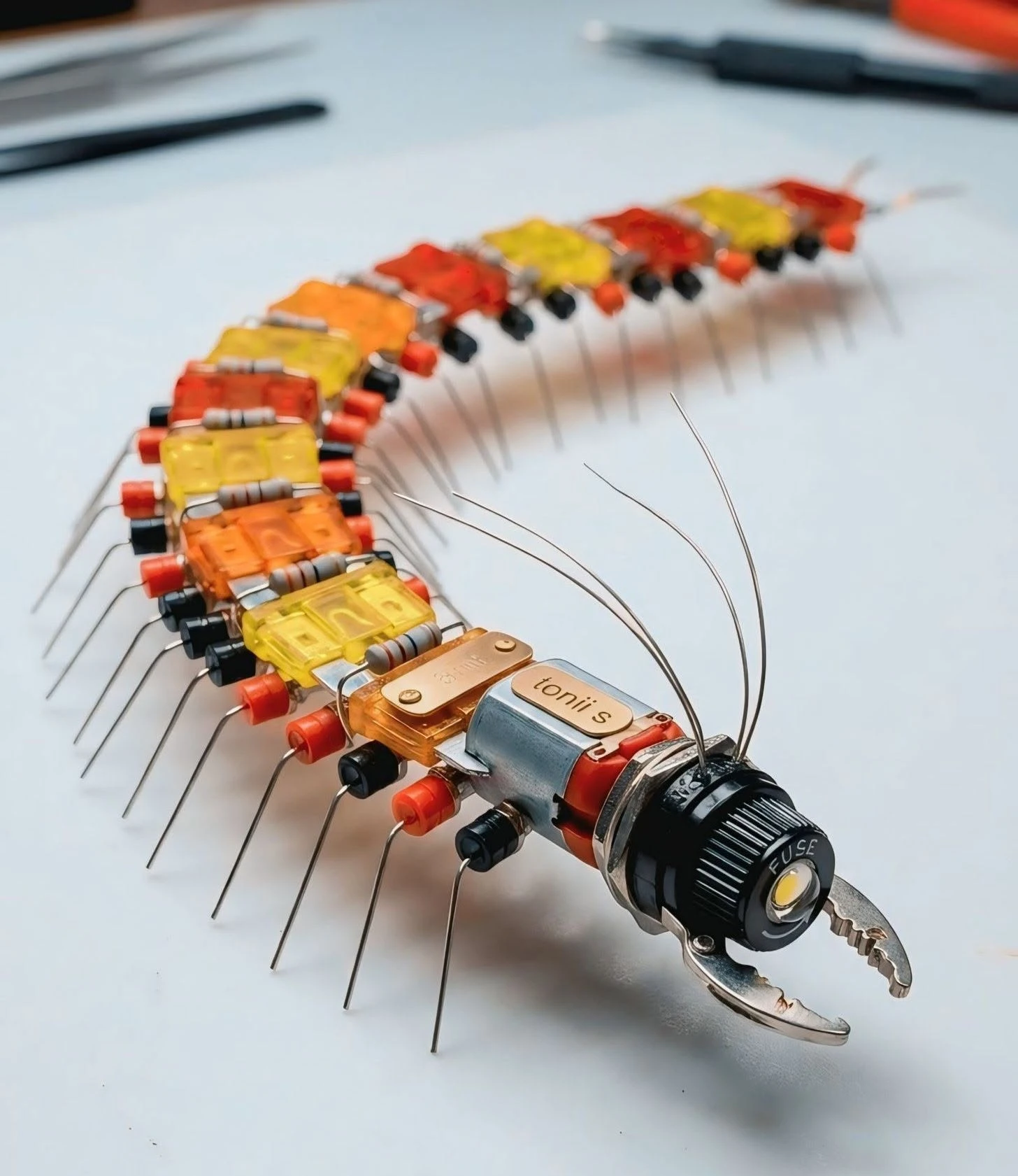 Robot sáng tạo làm từ linh kiện điện tử độc đáo tại Kim Anh Mobile Đà Nẵng