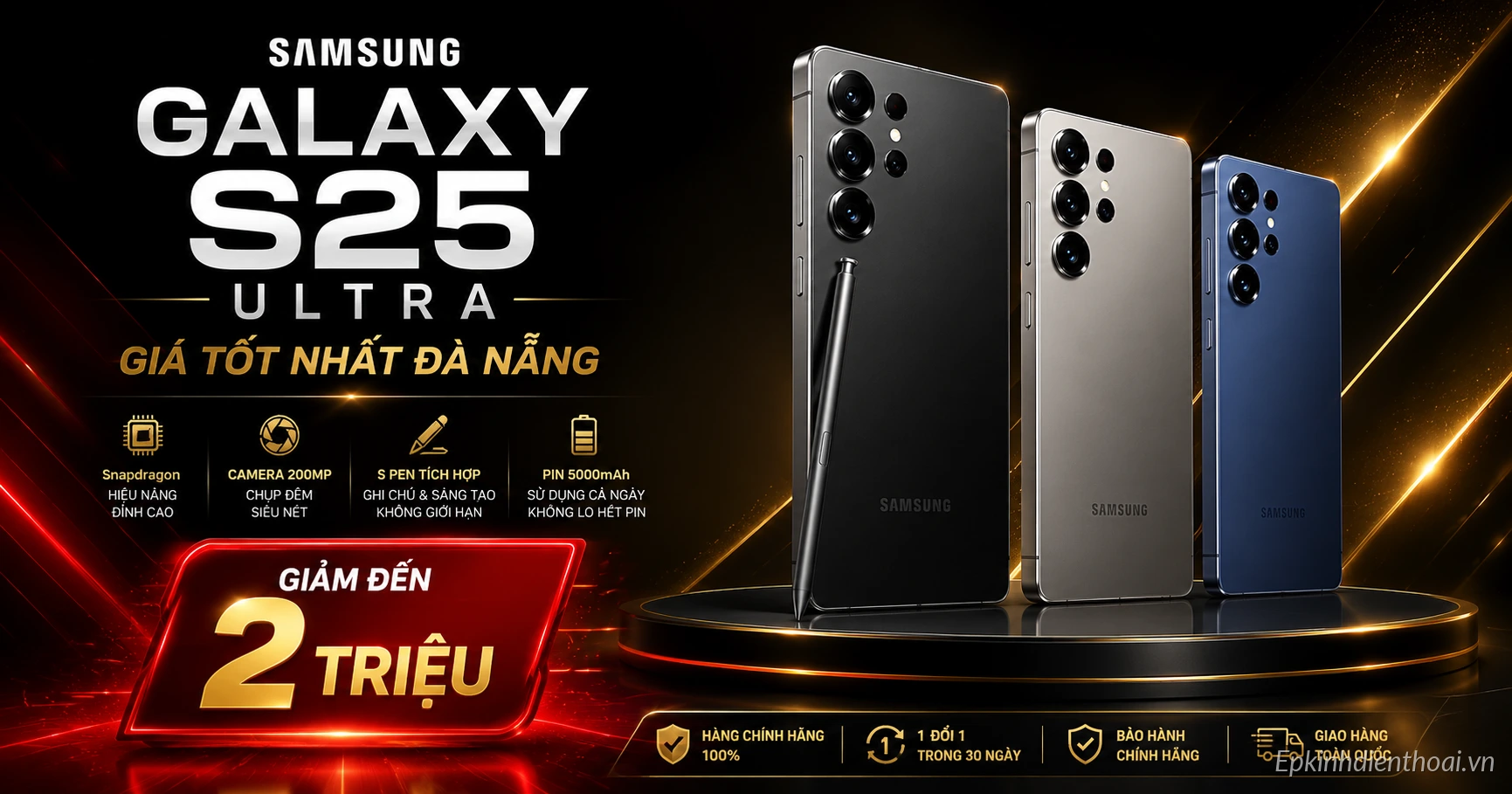 Samsung Galaxy S25 Ultra giá tốt nhất Đà Nẵng tại Kim Anh Mobile