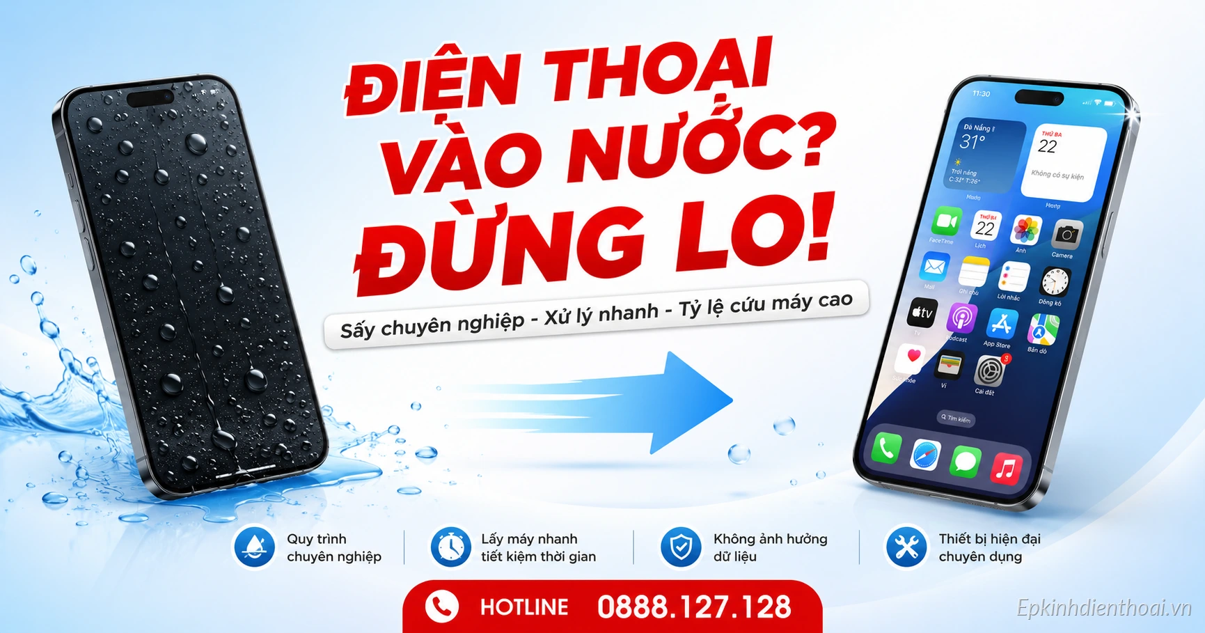 Sửa điện thoại vào nước chuyên nghiệp tại Kim Anh Mobile Đà Nẵng
