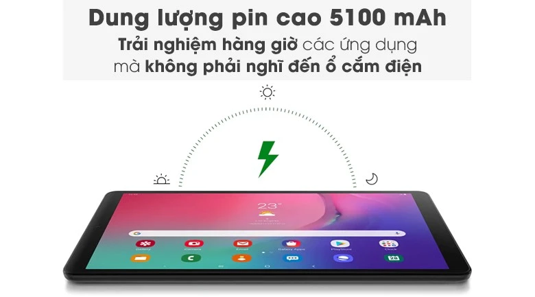 Banner quảng cáo máy tính bảng dung lượng pin 5100 mAh bền bỉ tại Kim Anh Mobile Đà Nẵng
