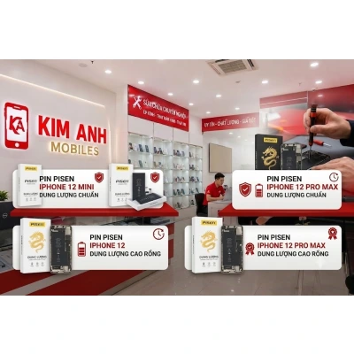 Pin pisen iPhone 12 dung lượng cao rồng chính hãng – bảo hành 12 tháng
