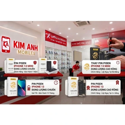 Pin pisen iPhone 13 mini dung lượng chuẩn – chính hãng, bảo hành 1 năm