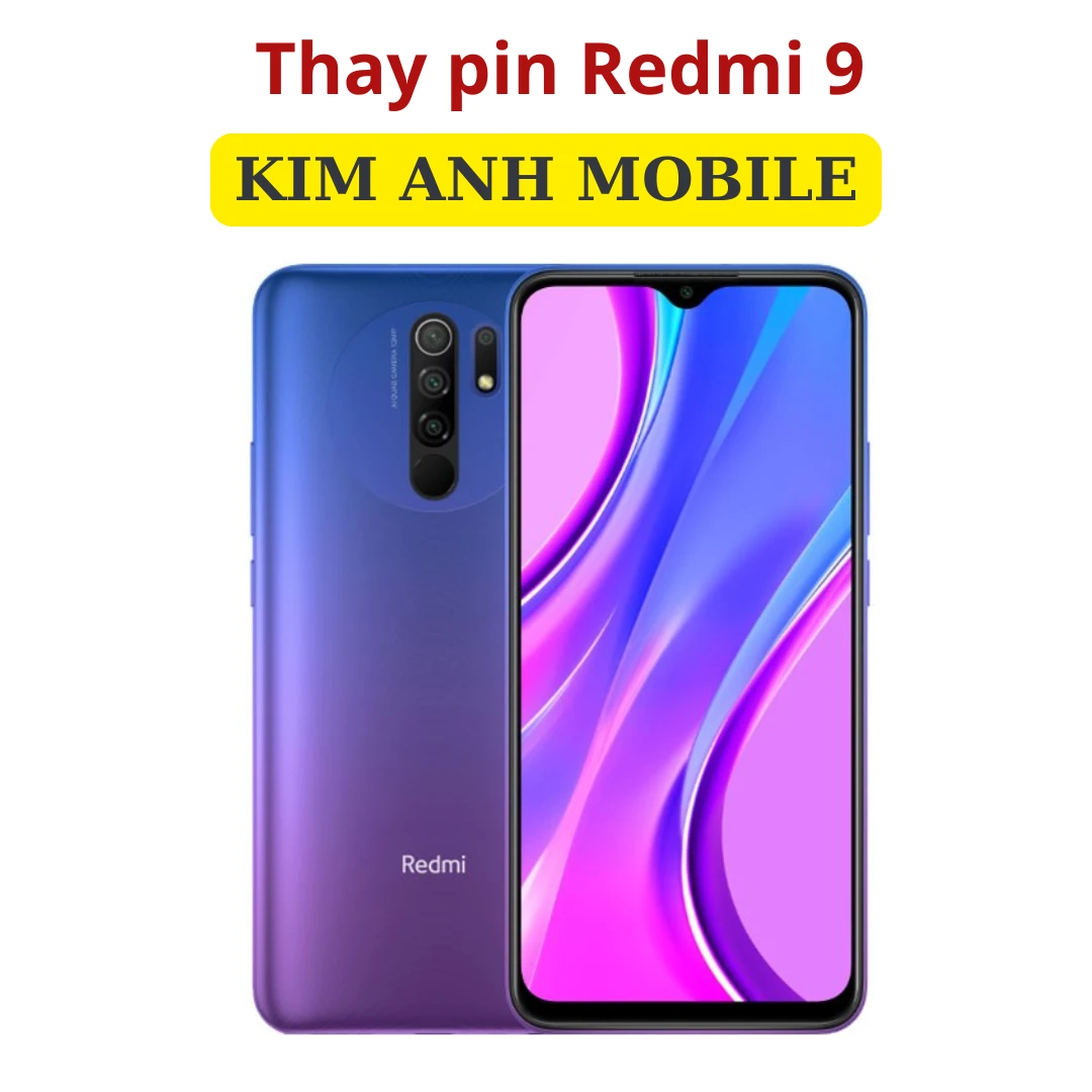 Dịch vụ thay pin điện thoại Redmi 9 uy tín, giá rẻ tại Kim Anh Mobile Đà Nẵng.