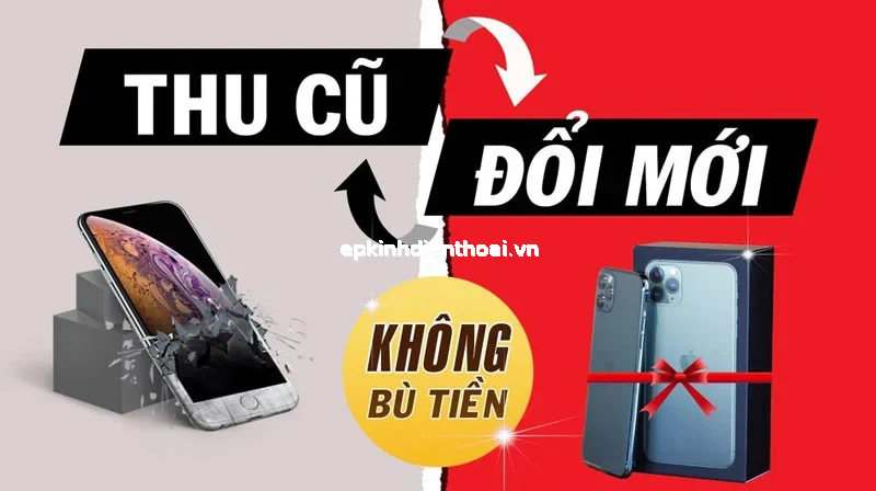 Banner quảng cáo chương trình thu cũ đổi mới điện thoại không bù tiền tại Kim Anh Mobile Đà Nẵng
