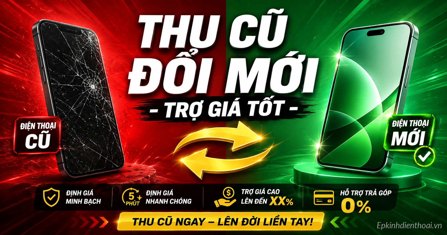 Chương trình thu cũ đổi mới điện thoại trợ giá tốt tại Kim Anh Mobile Đà Nẵng
