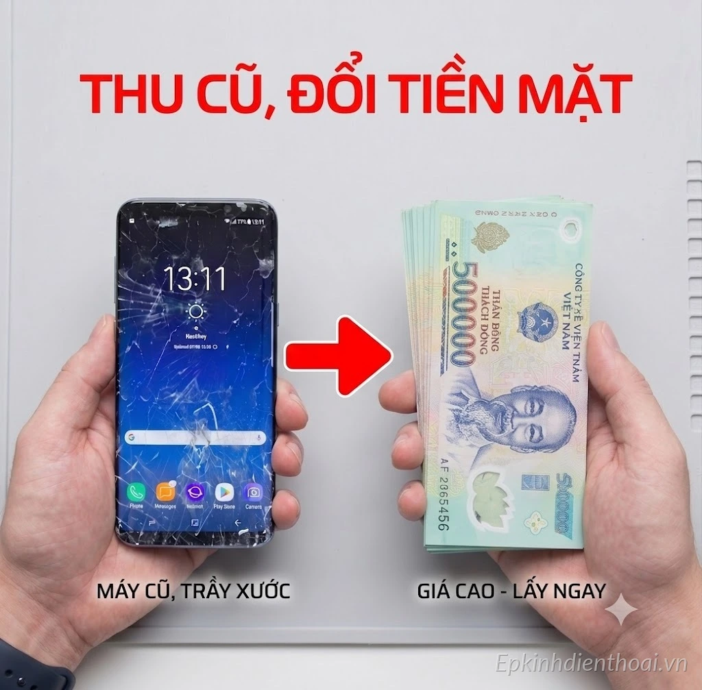 Dịch vụ thu mua điện thoại cũ giá cao, đổi tiền mặt tại Kim Anh Mobile Đà Nẵng