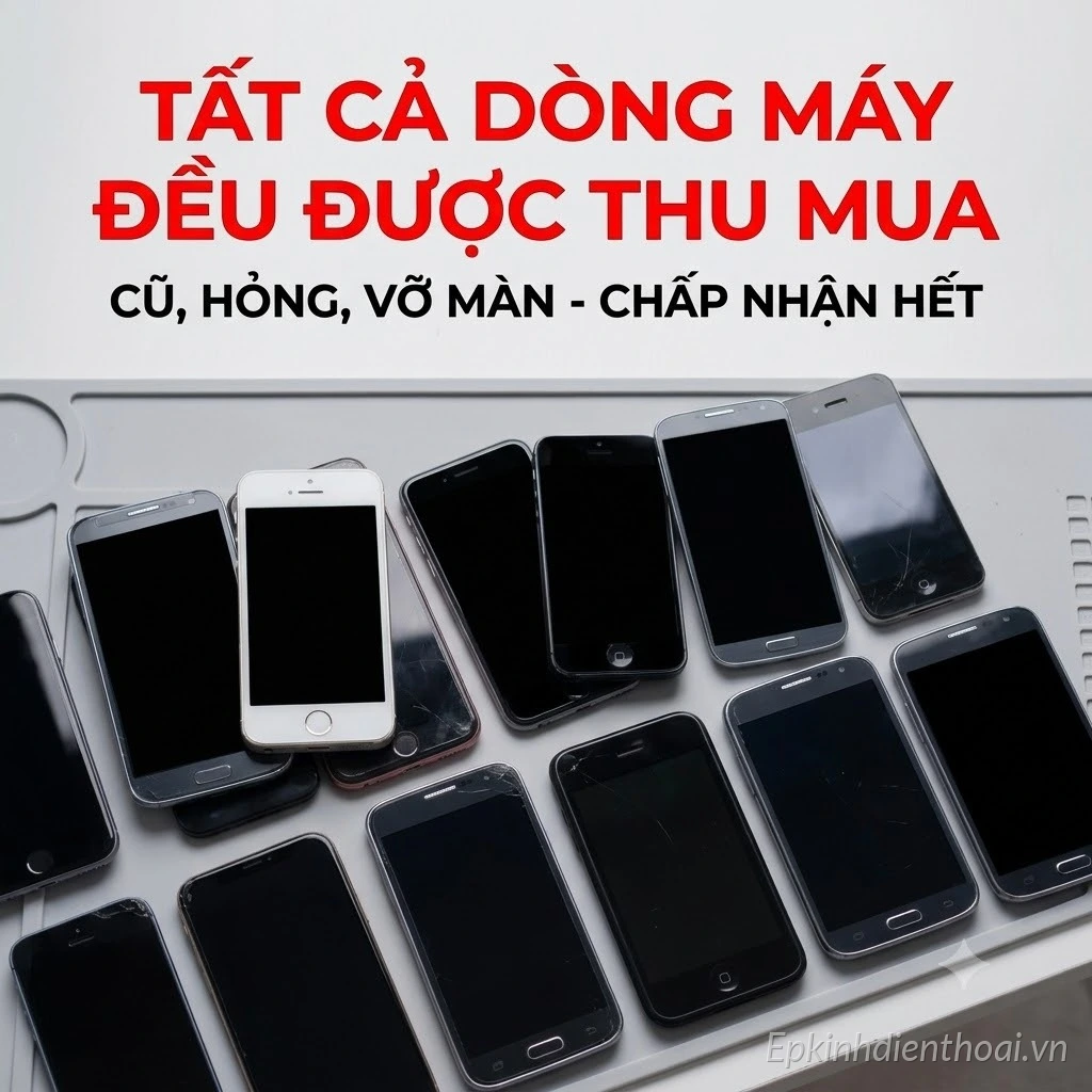 Thu mua điện thoại cũ hỏng vỡ màn giá cao tại Kim Anh Mobile Đà Nẵng